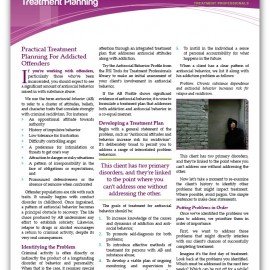 Image of "Treating the Antisocial Addict: Treatment Planning" document